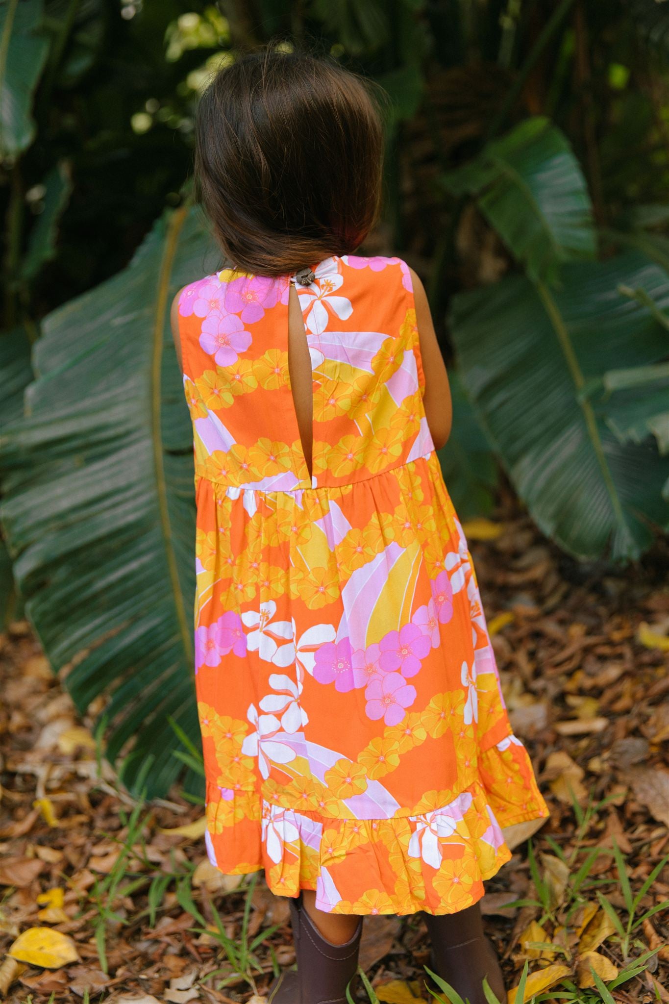 Kaliko Girlʻs Dress in Ilima Dream
