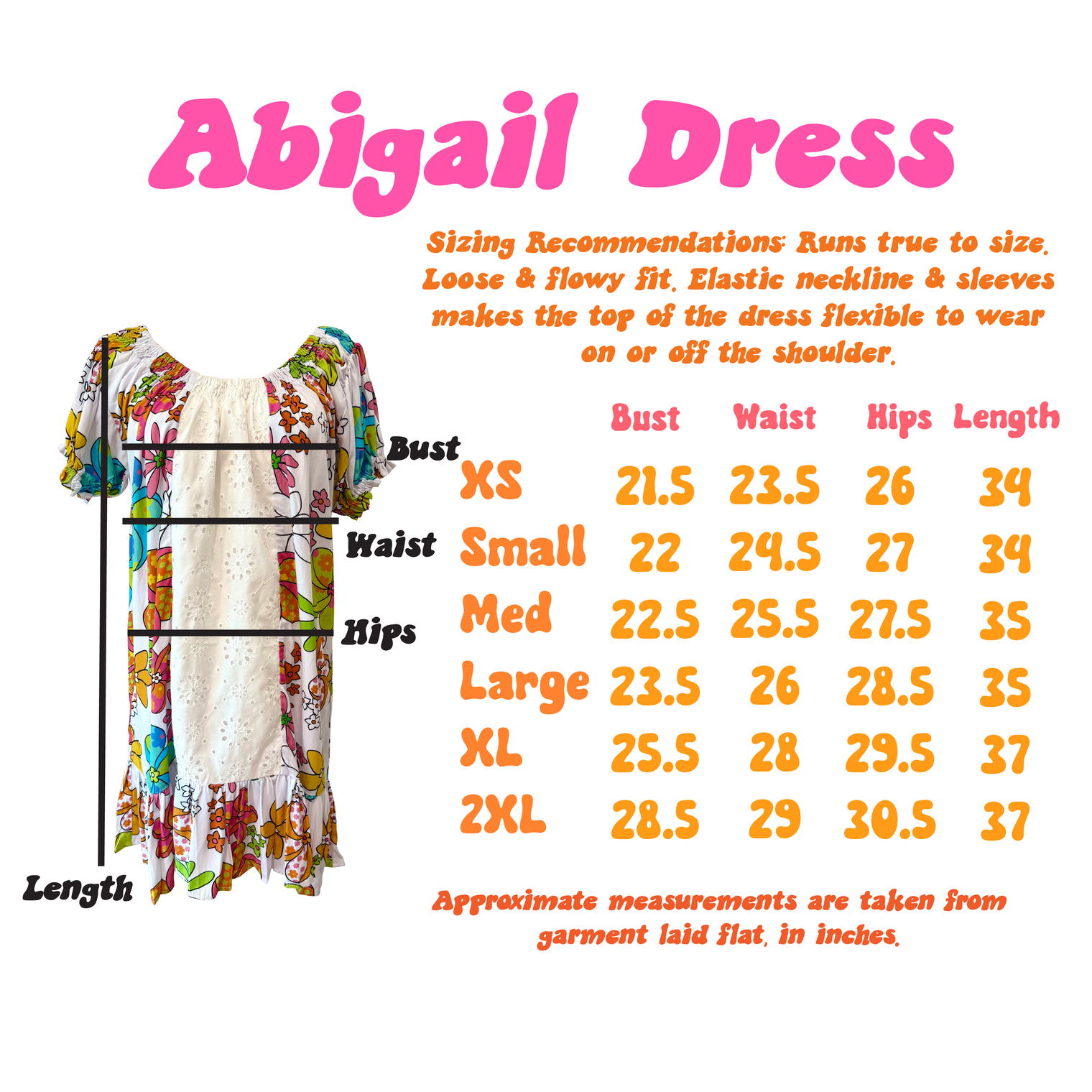 Abigail Dress in Peachy Lei Day