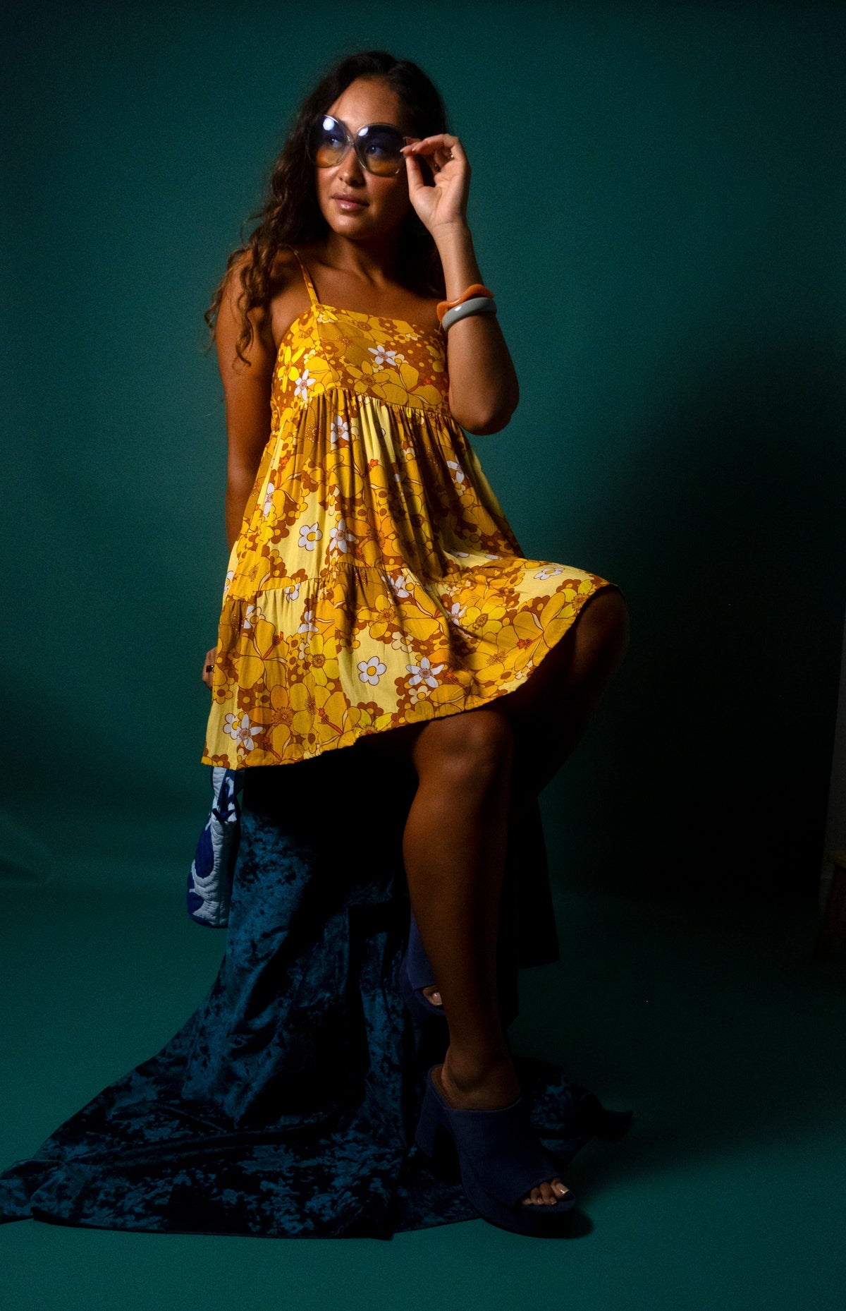 Mini Rell Dress in Sunshine Blooms