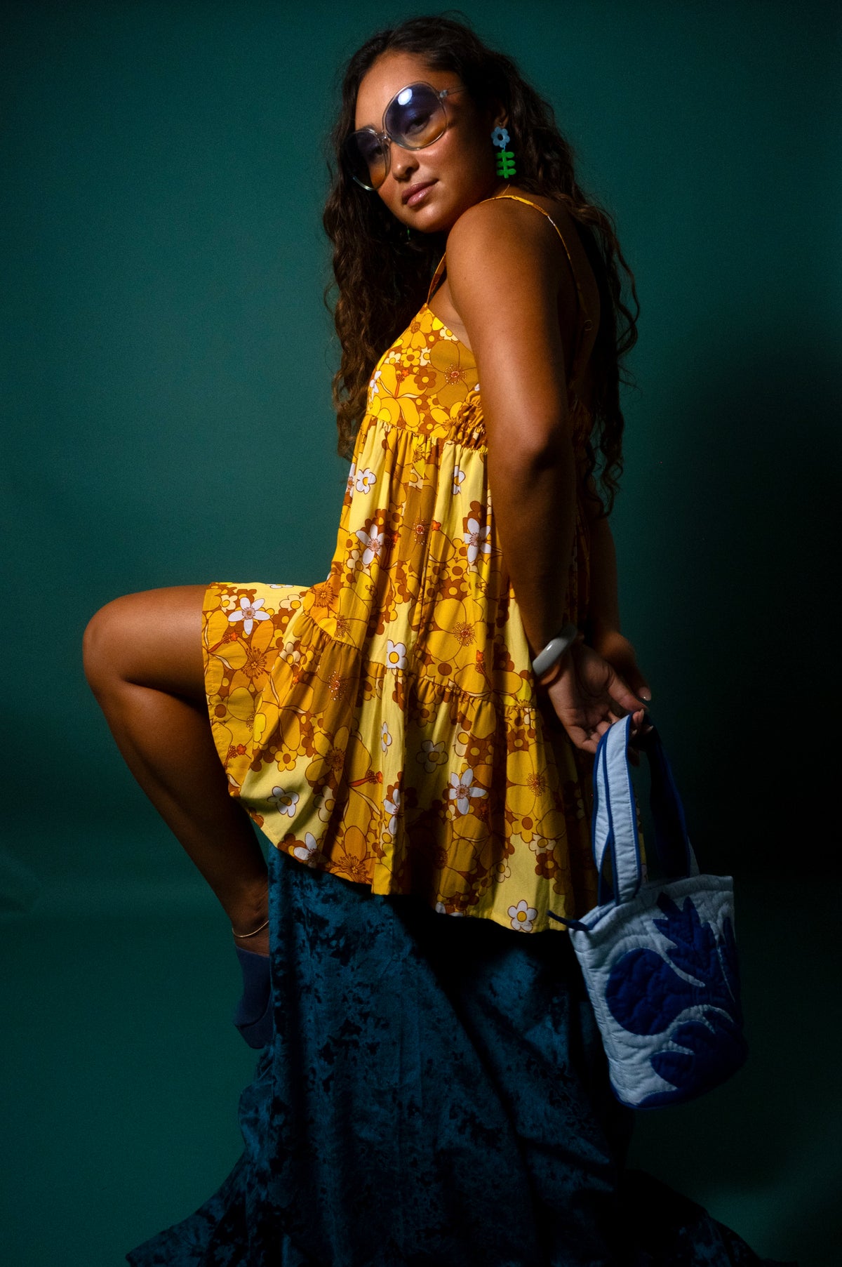 Mini Rell Dress in Sunshine Blooms