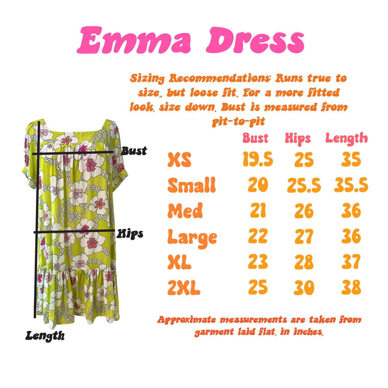 Emma Dress in Summer Fling