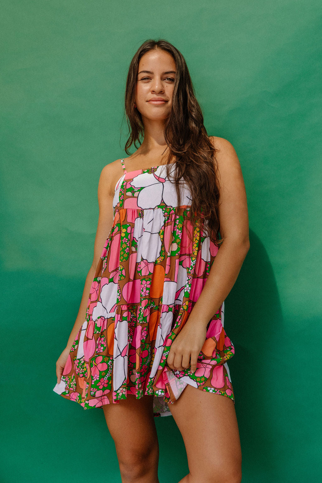 Mini Rell Dress in Pua Patches