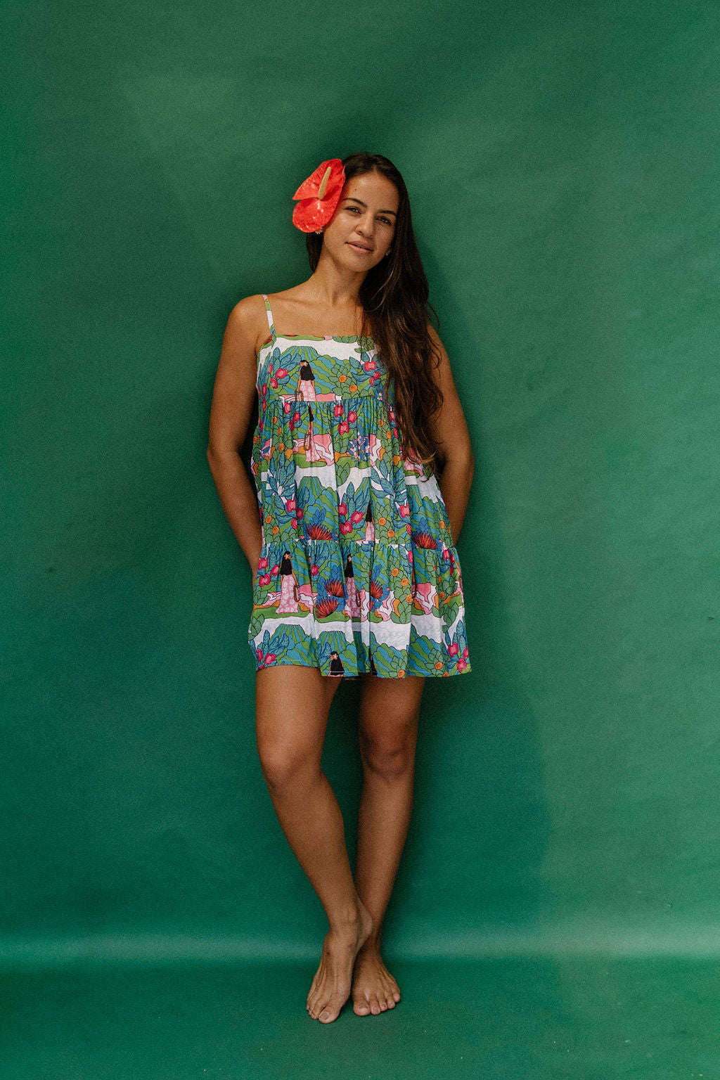 Mini Rell Dress in Kilauea
