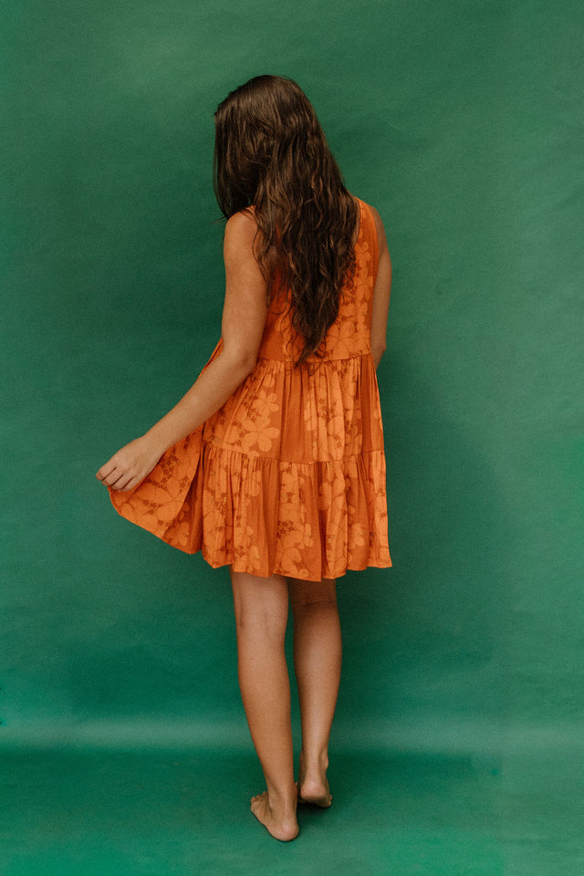 Isabella Dress in Wild Hibiscus