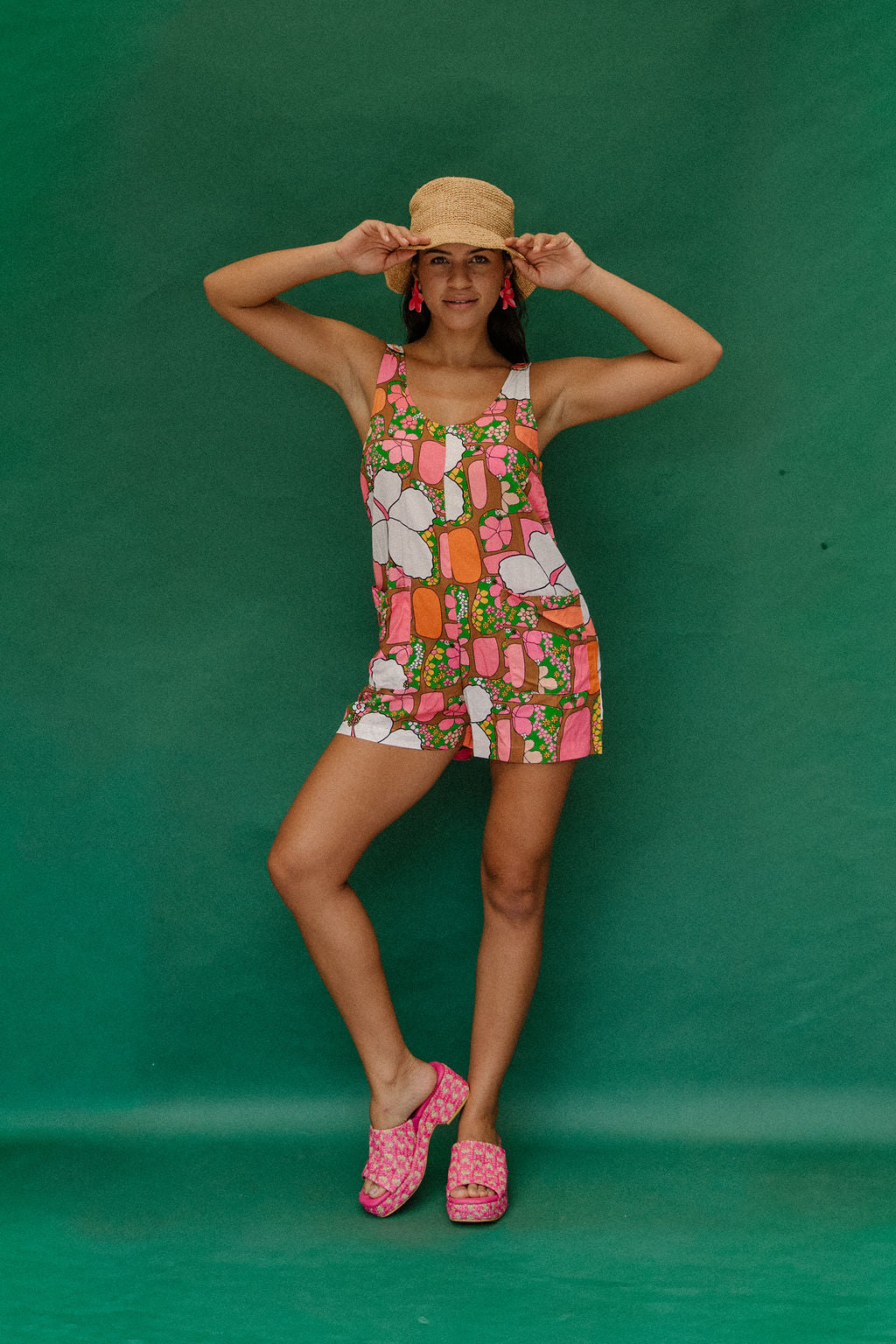 Patsy Romper in Pua Patches
