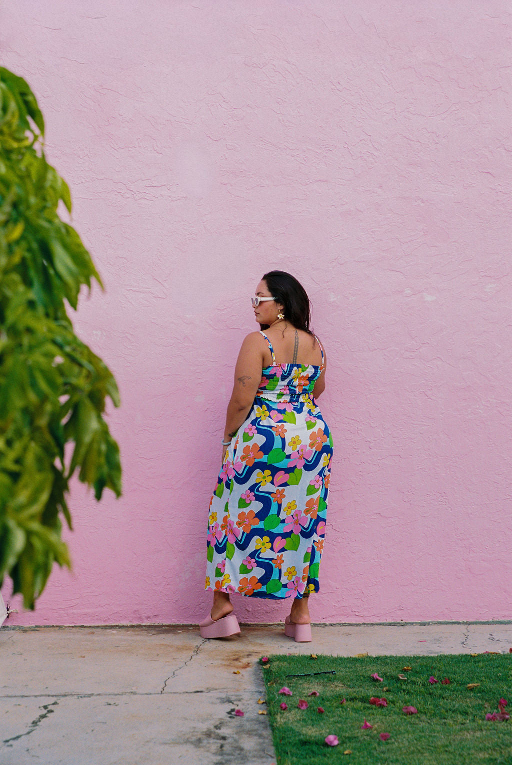 Lydia Dress in Floral Stream