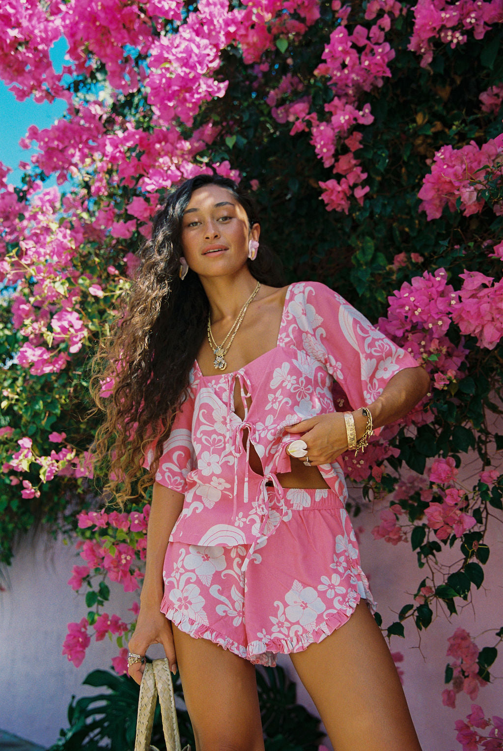 Tai Shorts in Guava Dream