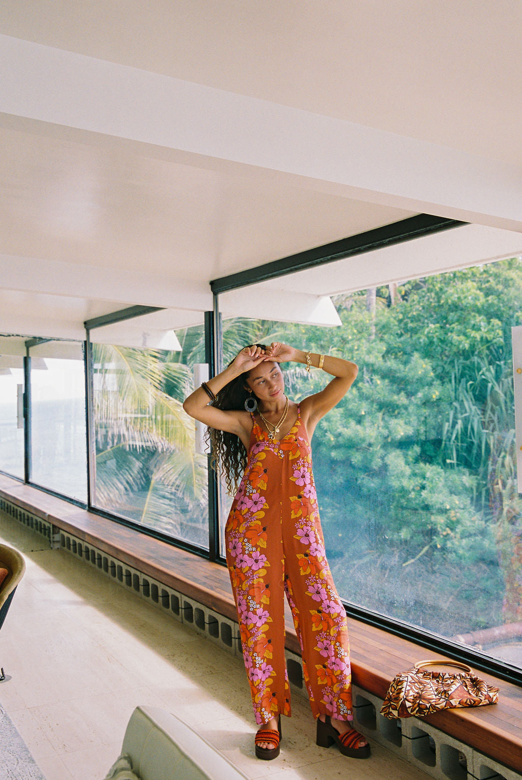 Iolani Jumpsuit in Tutu's Garden