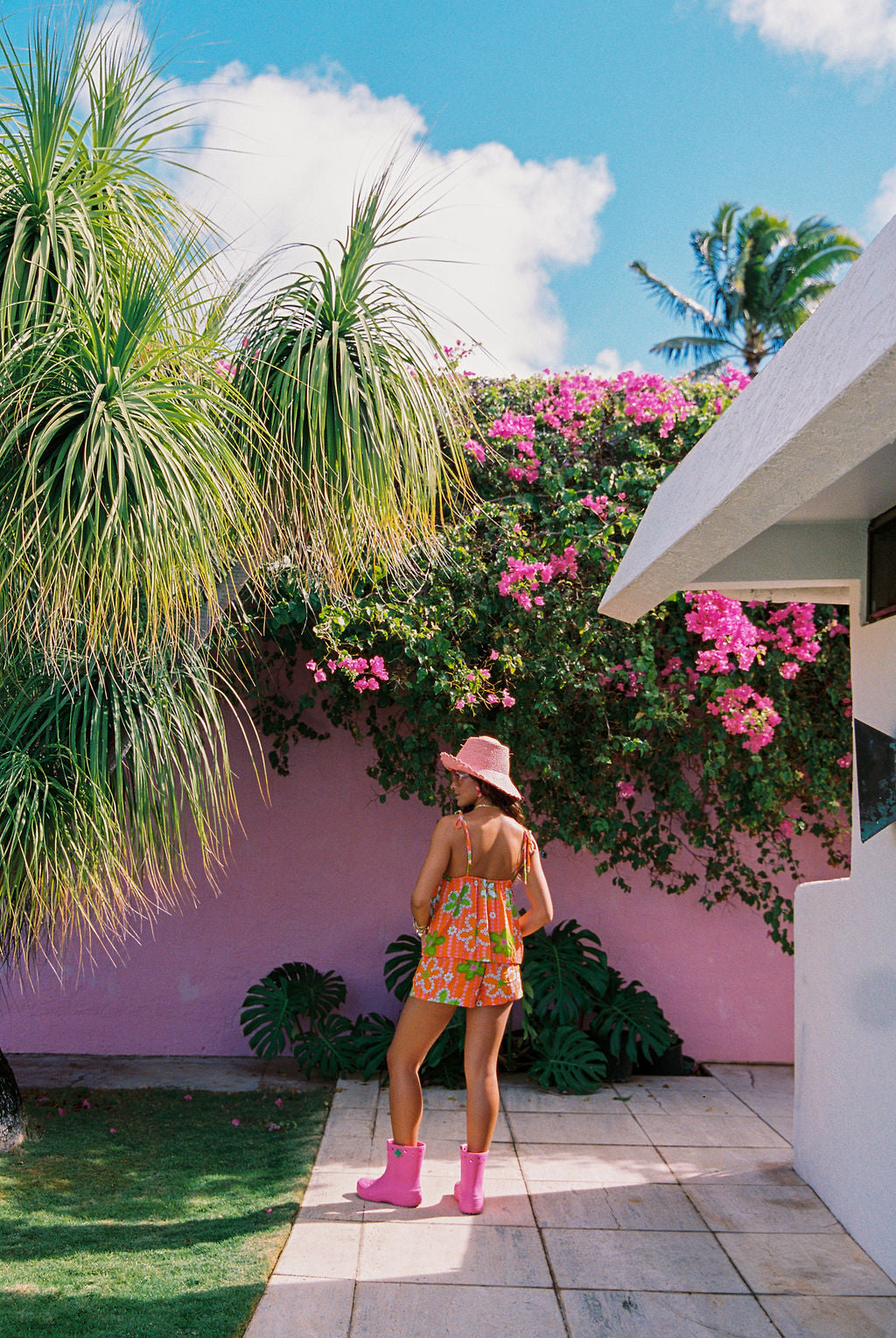 Paulette Top in Sunset Petals