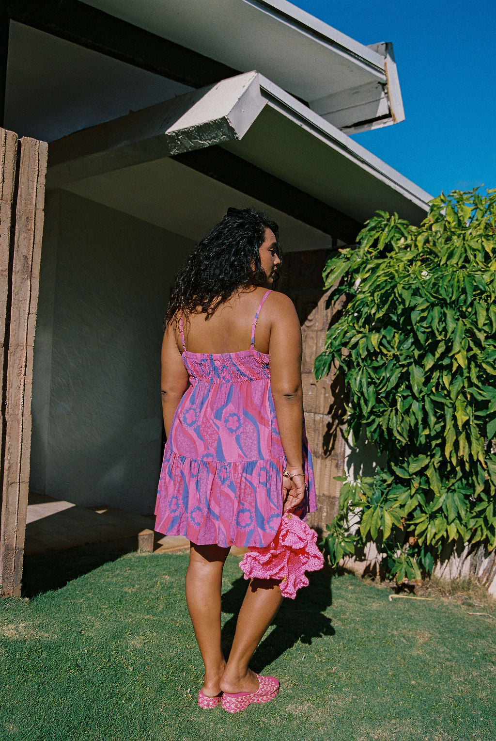 Mini Rell Dress in Electric Bloom