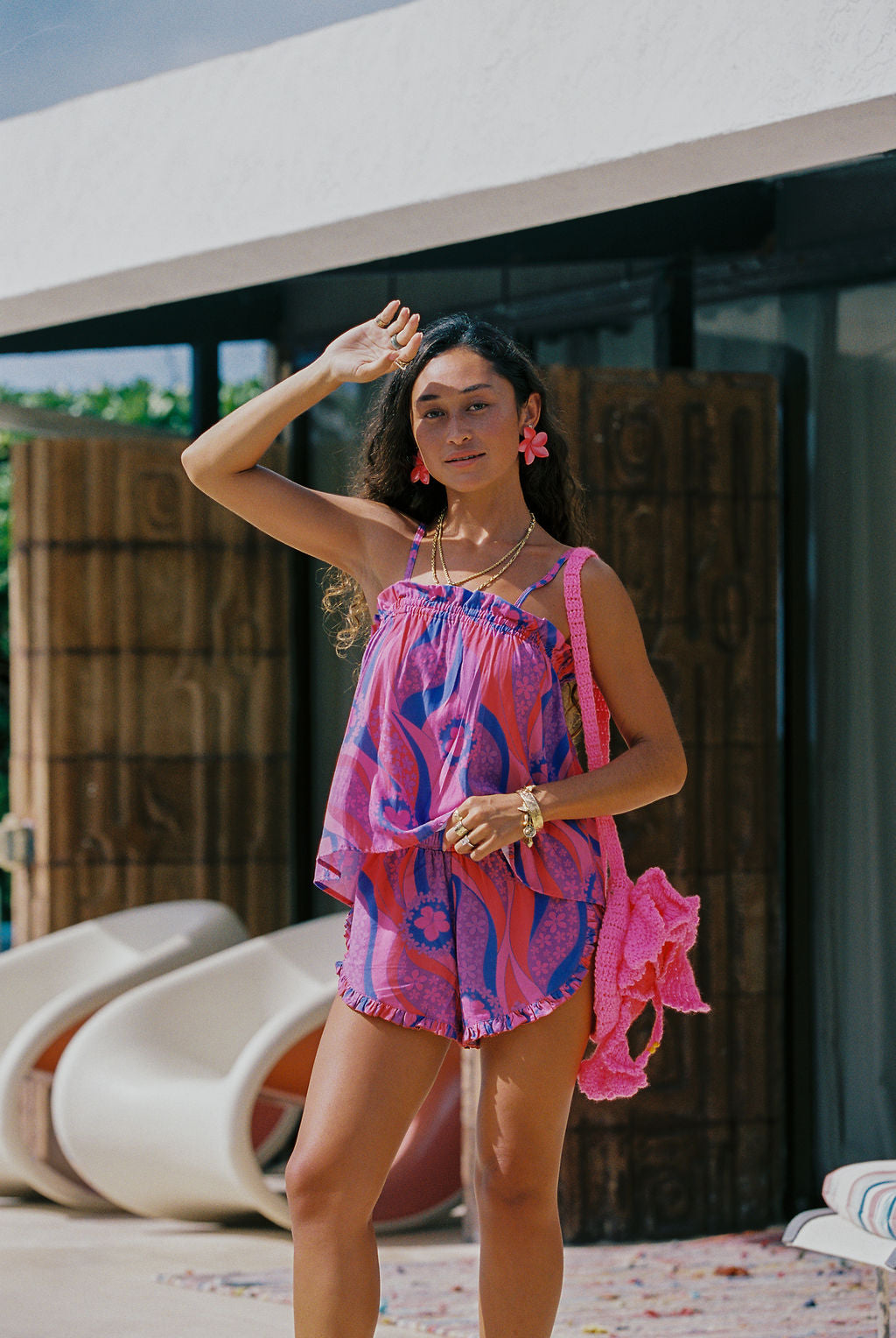 Tai Shorts in Electric Bloom