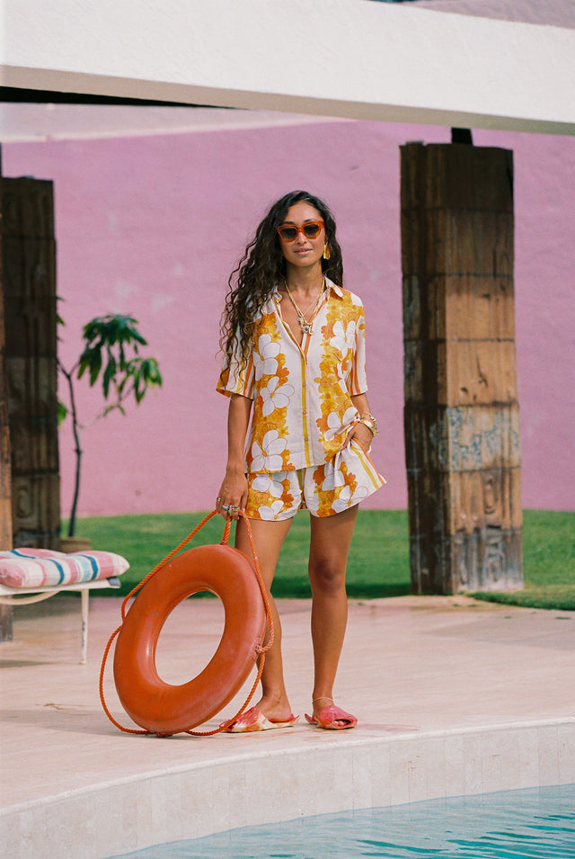 Brook Shorts in Vintage Stripes
