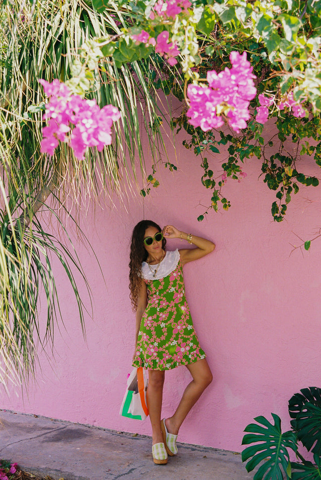 Mini Haunani Dress in Watermelon Lei