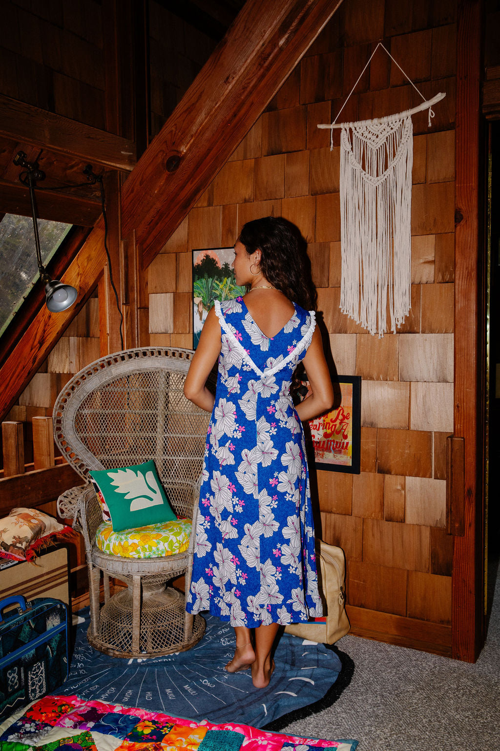 Haunani Dress in Deep Blue Kokio