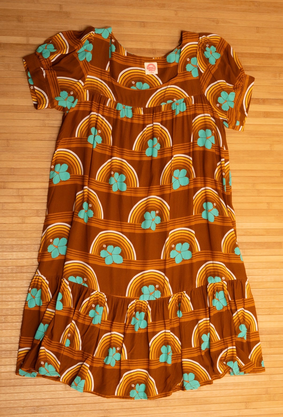 Emma Dress in Hibiscus Sunset