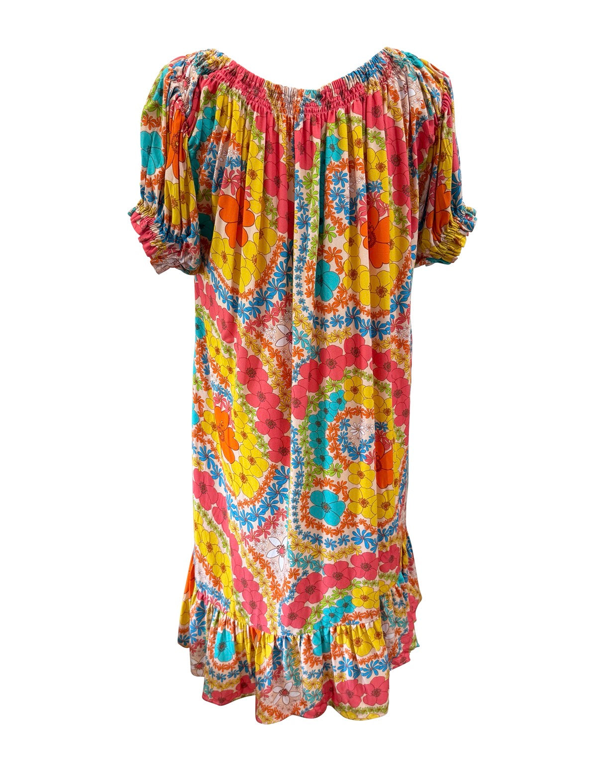 Abigail Dress in Peachy Lei Day