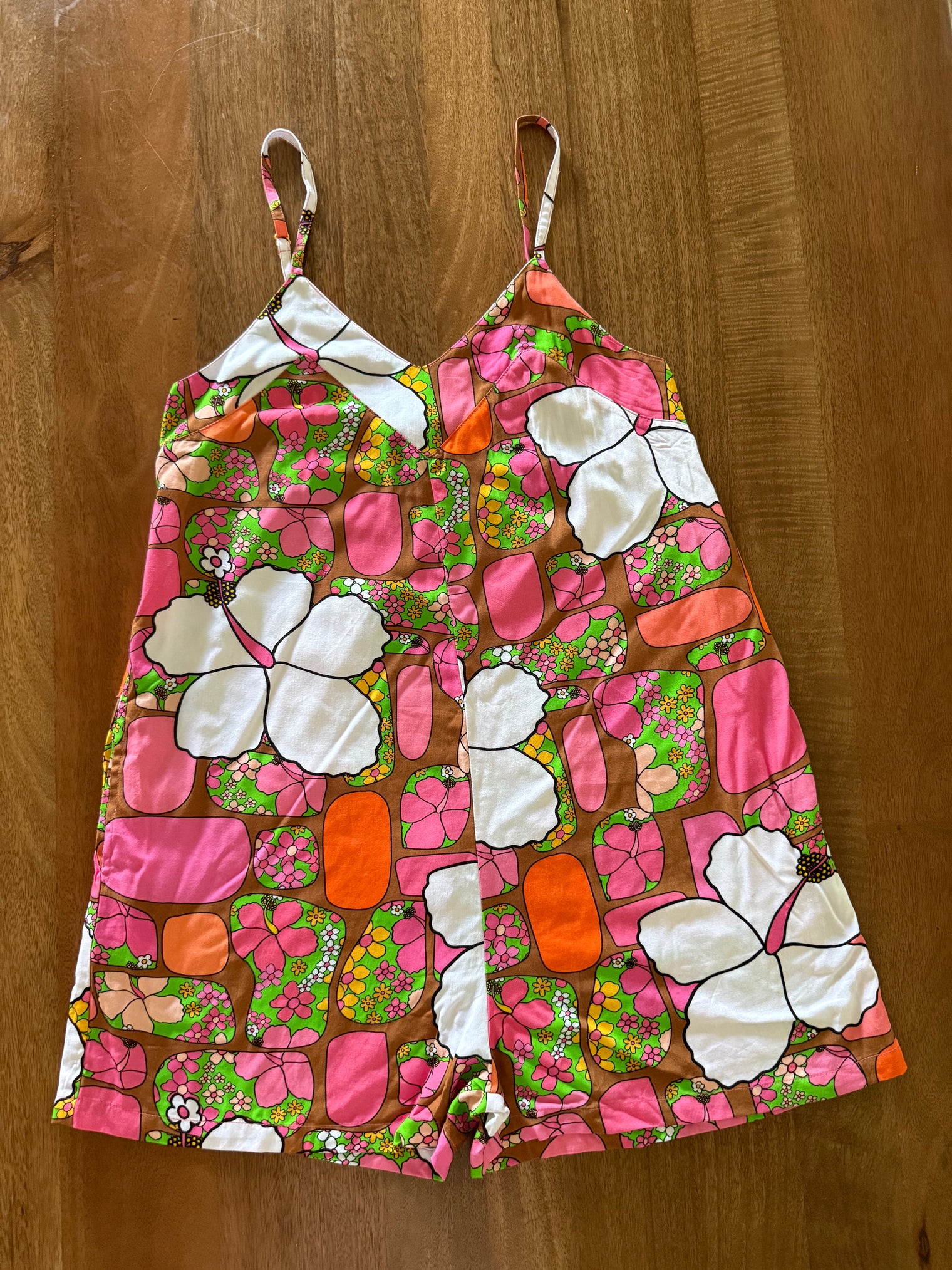 Iolani Romper in Pua Patches