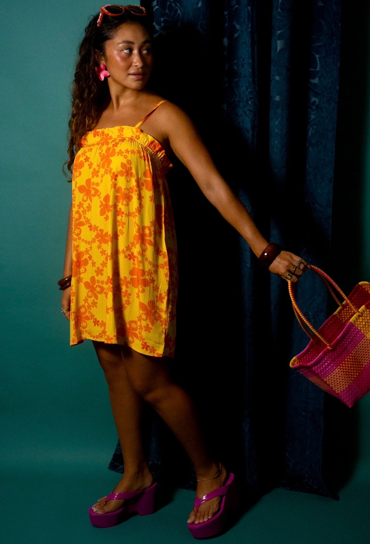 Natasha Dress in Mango Lei