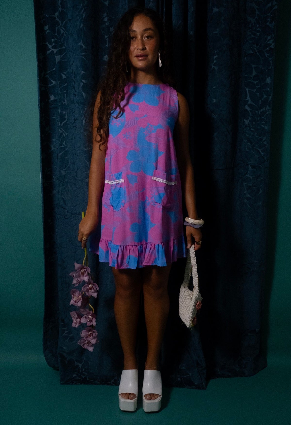 Quinn Dress in Mod Cotton Candy