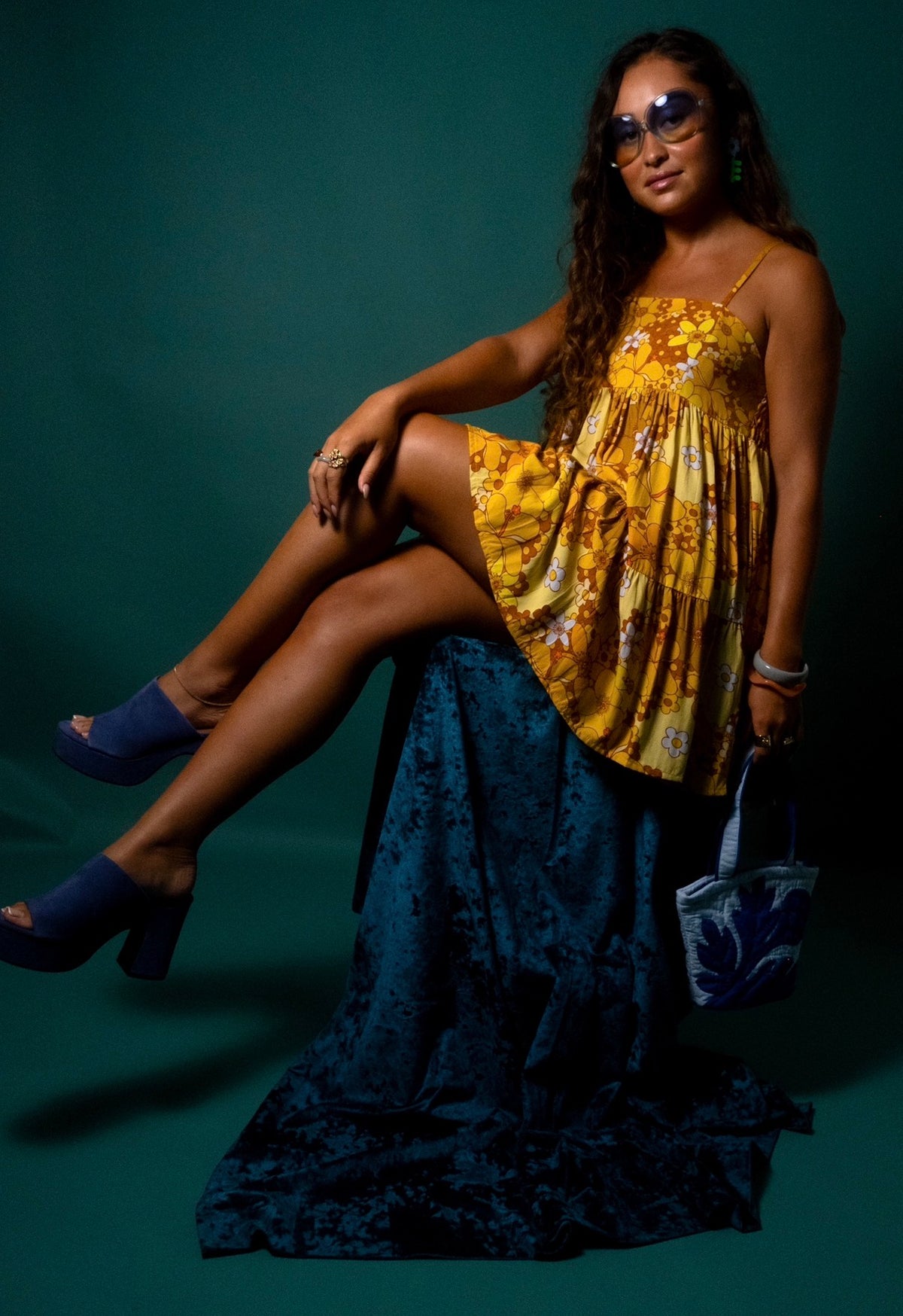 Mini Rell Dress in Sunshine Blooms
