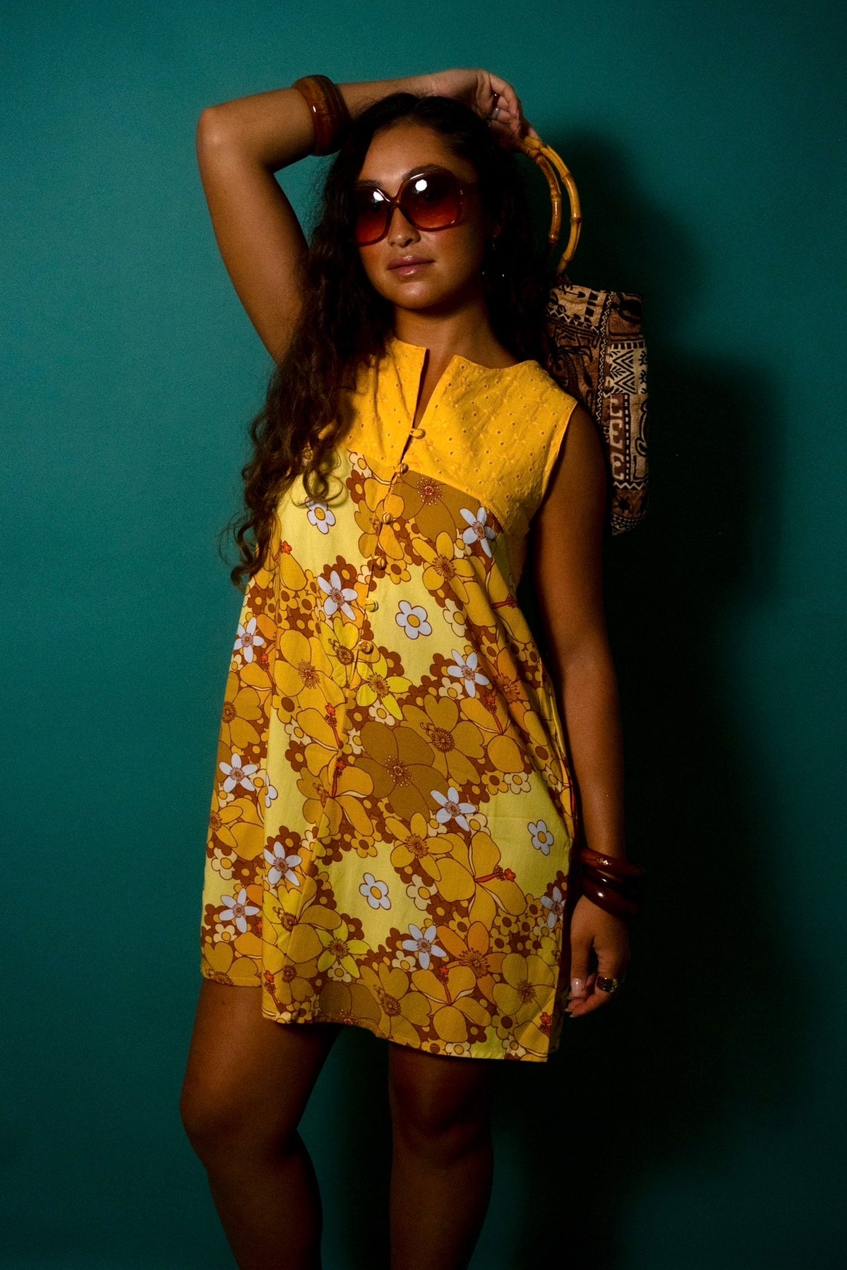 Laura Dress in Sunshine Blooms