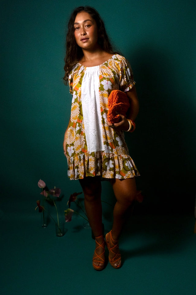 Abigail Dress in Hibiscus Halo