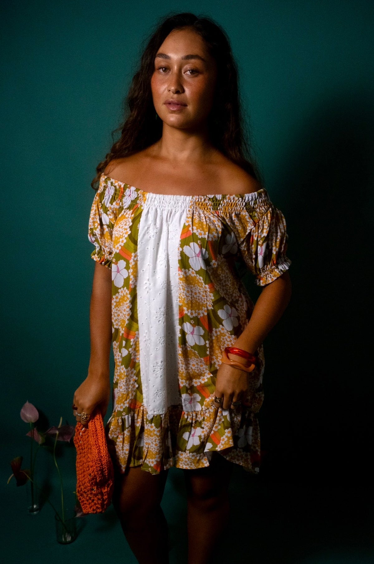 Abigail Dress in Hibiscus Halo