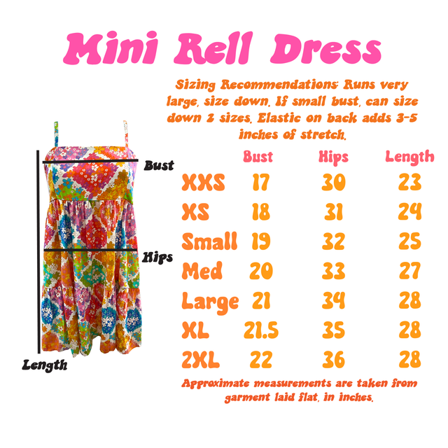 Mini Rell Dress in Rainbow Dream