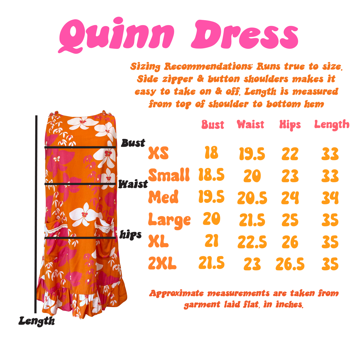 Quinn Dress in Watermelon Lei