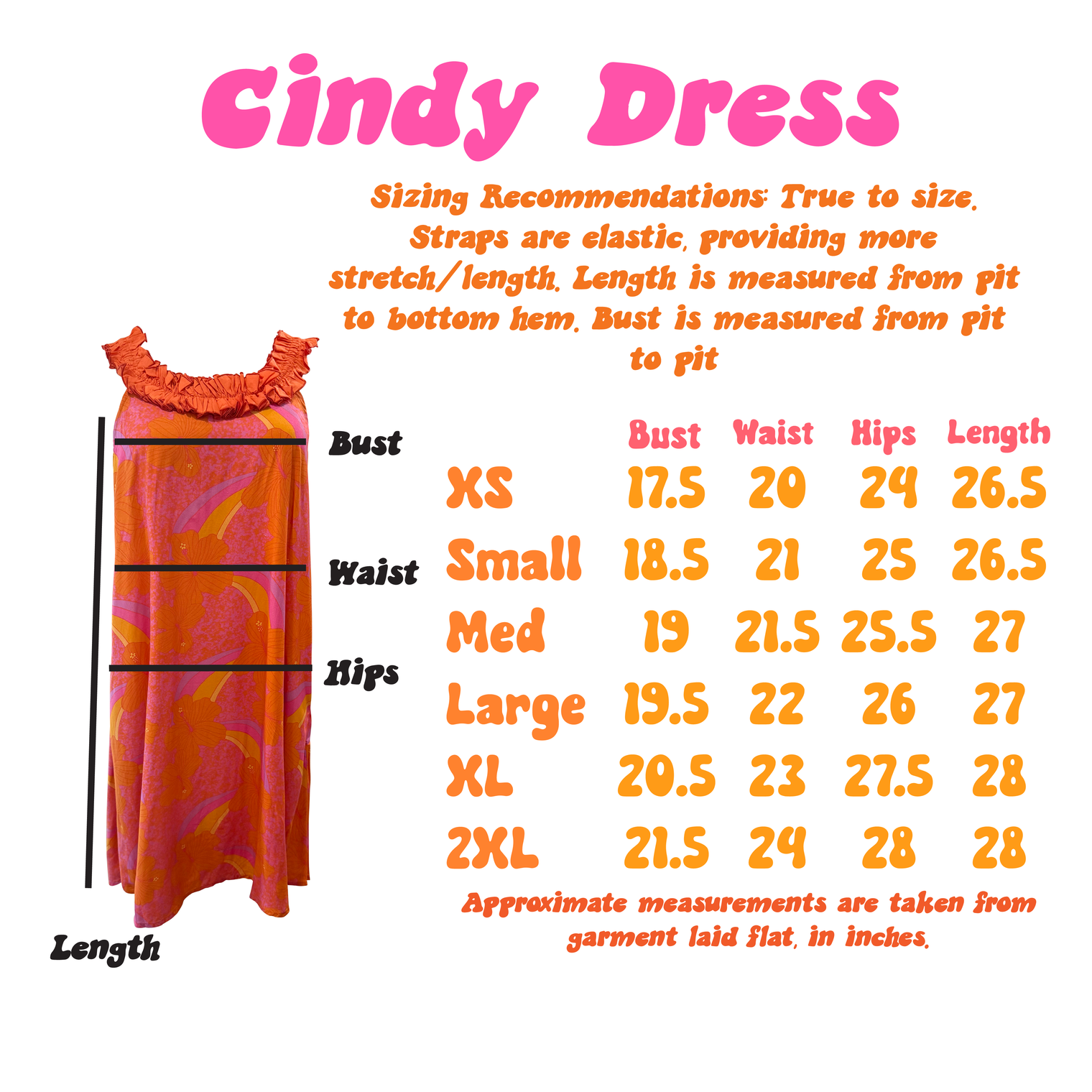 Cindy Dress in Orange Lei Pareu