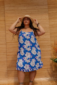 Colette Dress in Deep Blue Kokio