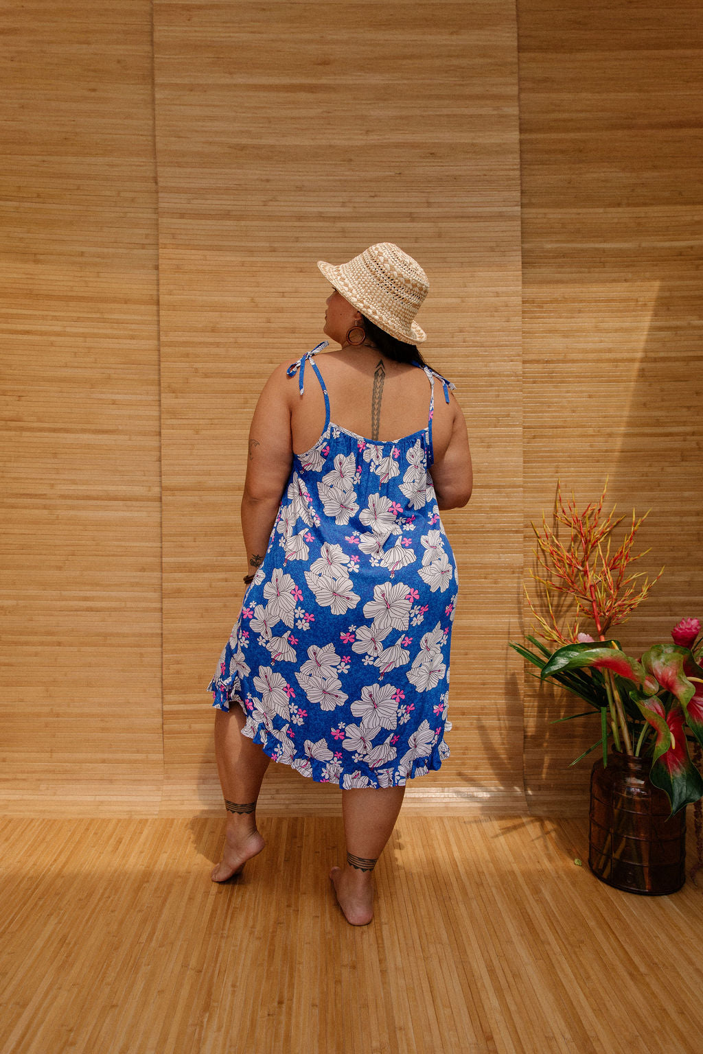 Colette Dress in Deep Blue Kokio