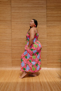 Lydia Dress in Lei Grid