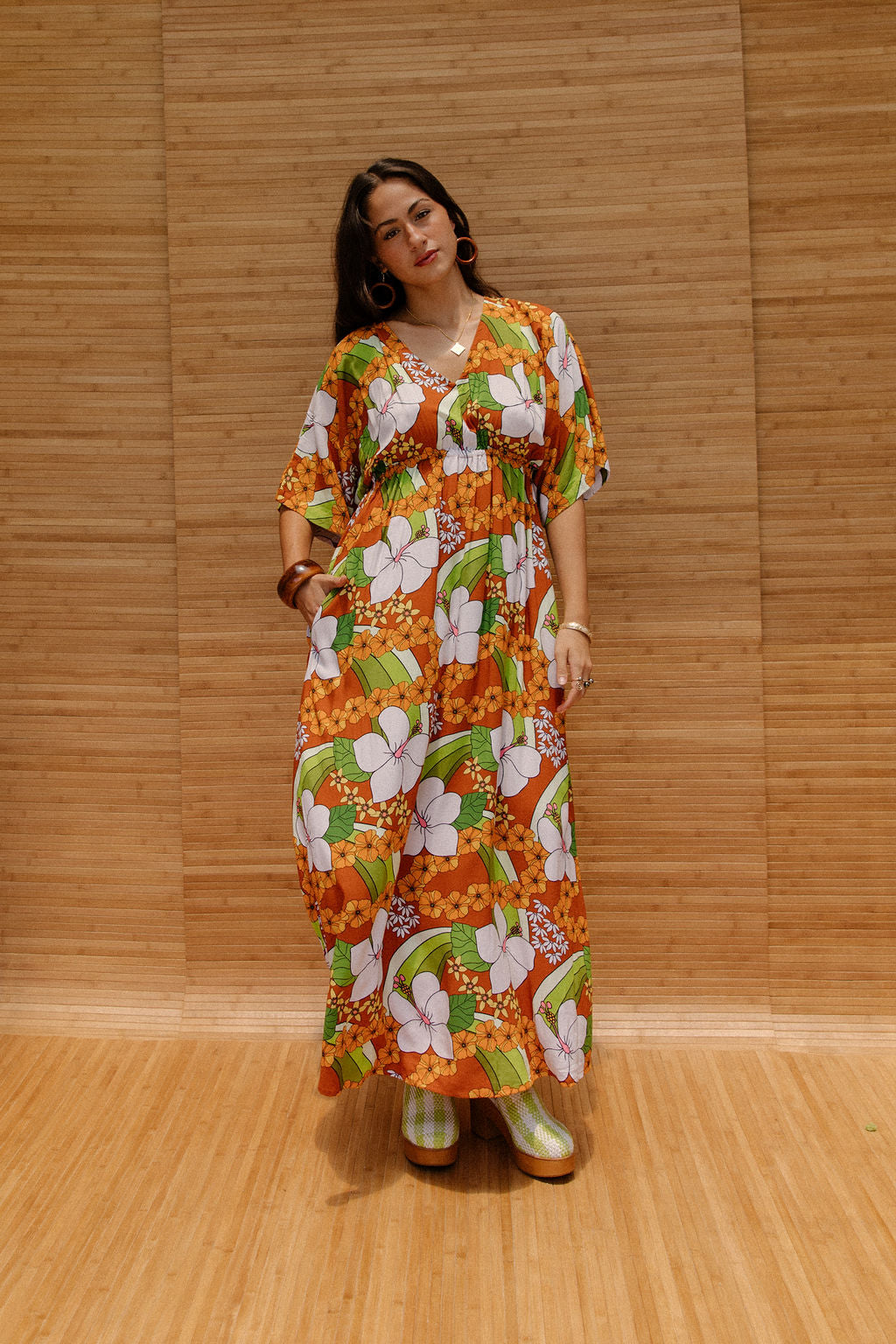 Maxi Alice Dress in Waterfall Garden