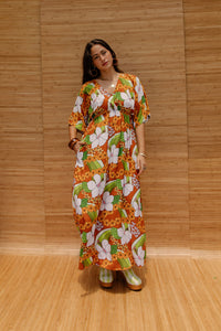 Maxi Alice Dress in Waterfall Garden