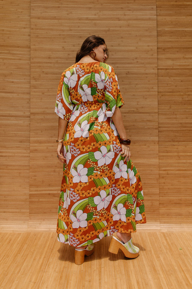 Maxi Alice Dress in Waterfall Garden