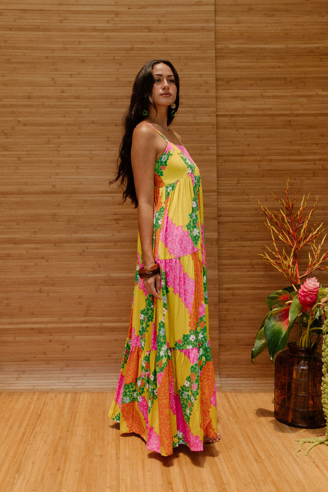 Maxi Rell Dress in Sunshine Lei