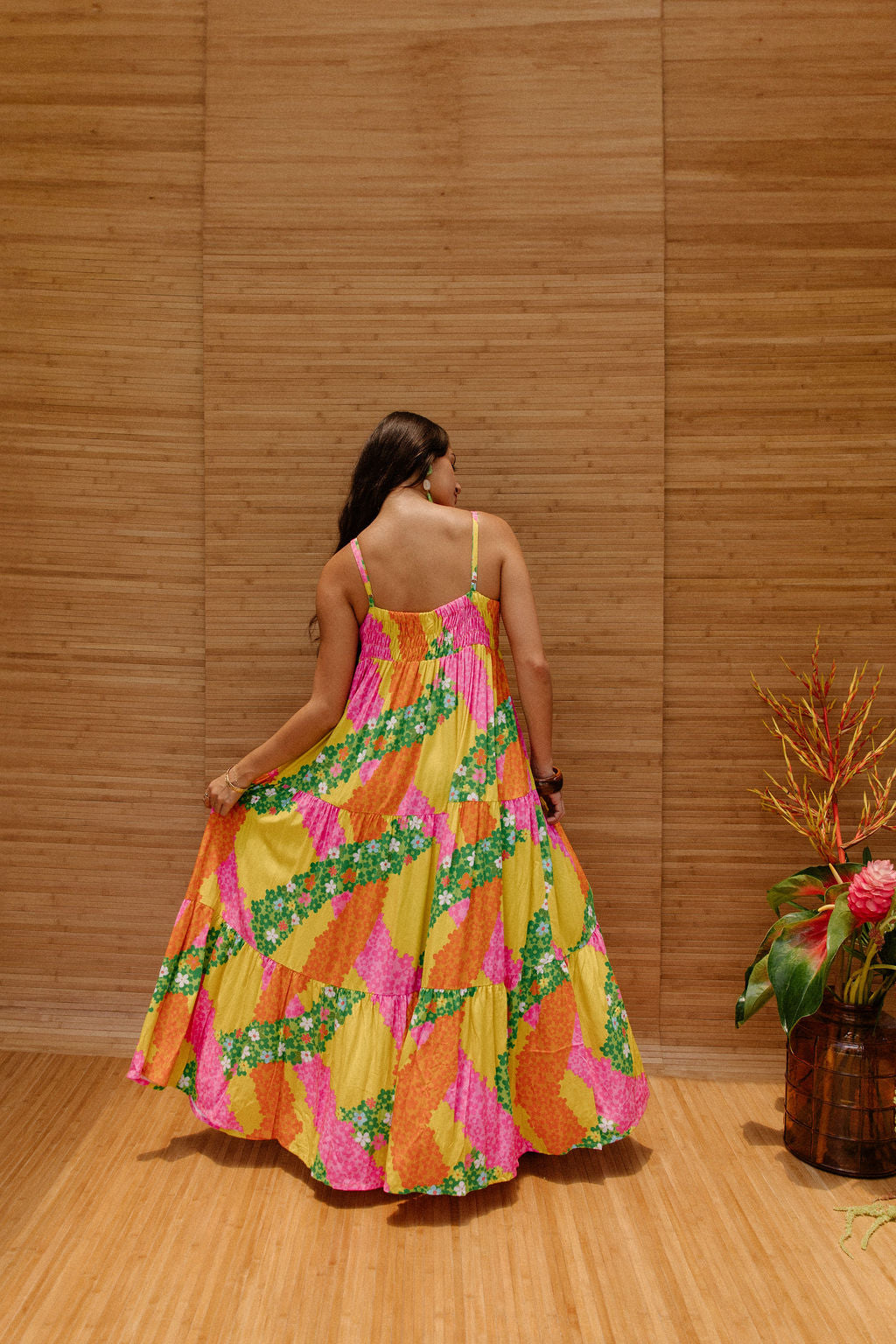 Maxi Rell Dress in Sunshine Lei