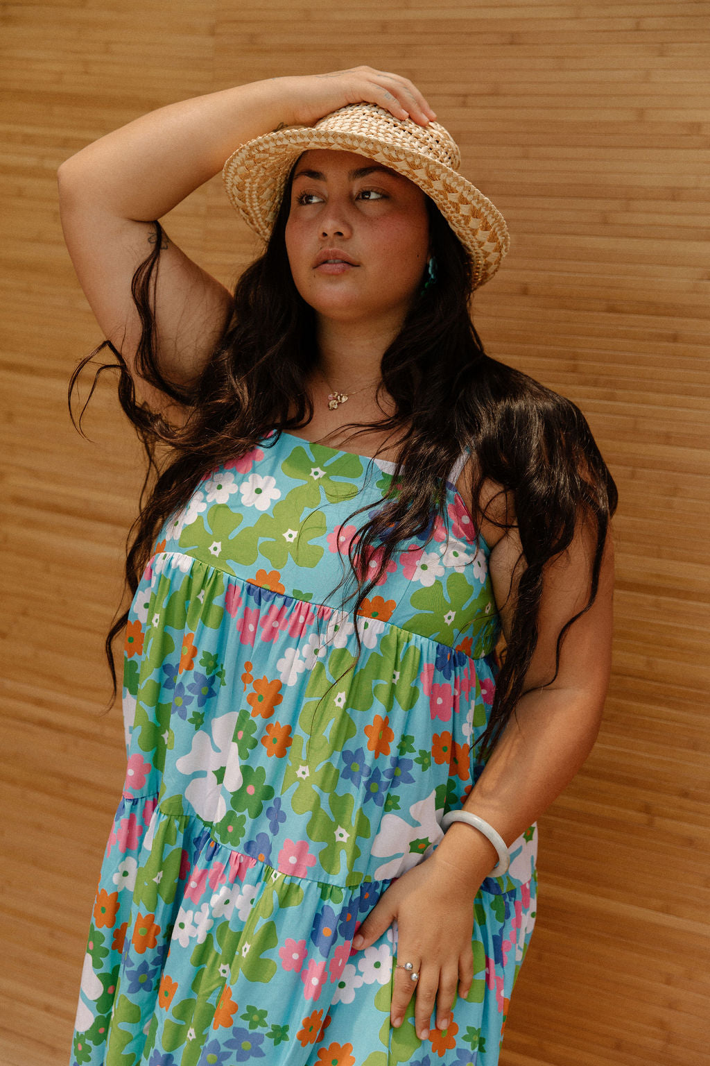 Mini Rell Dress in Blue Pua Party