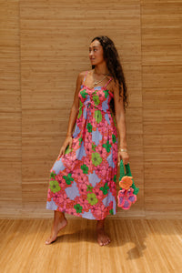 Lydia Dress in Lei Grid