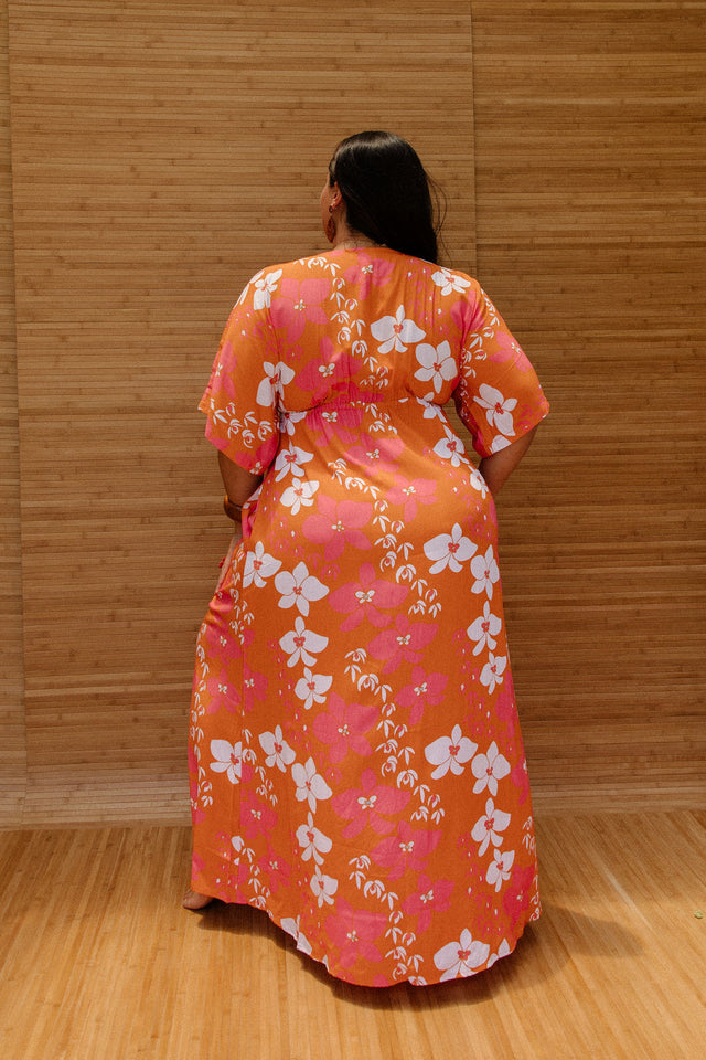 Maxi Alice Dress in Honohono Orchid