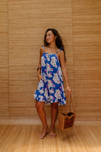 Colette Dress in Deep Blue Kokio