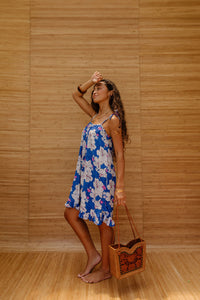 Colette Dress in Deep Blue Kokio