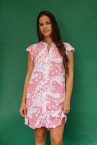 Mary Dress in Pink Lei Ladies