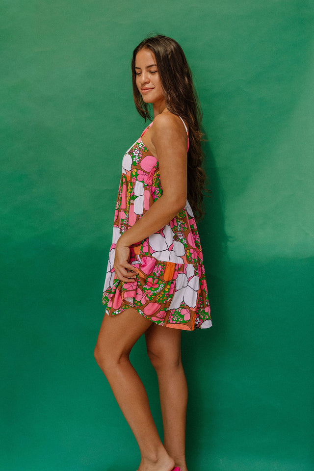 Mini Rell Dress in Pua Patches