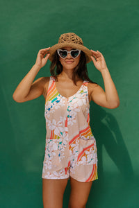 Patsy Romper in Anuenue Waves
