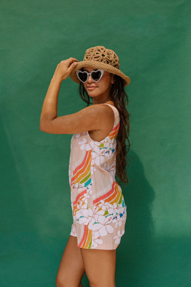Patsy Romper in Anuenue Waves