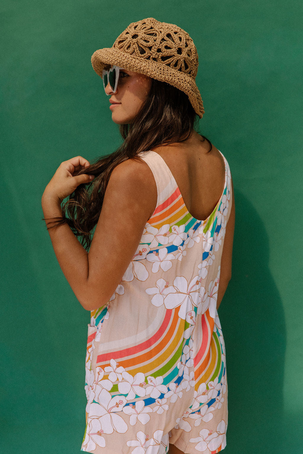 Patsy Romper in Anuenue Waves