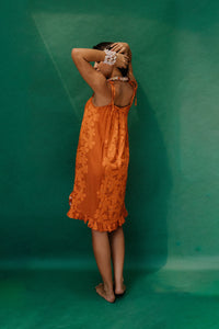 Colette Dress in Wild Hibiscus