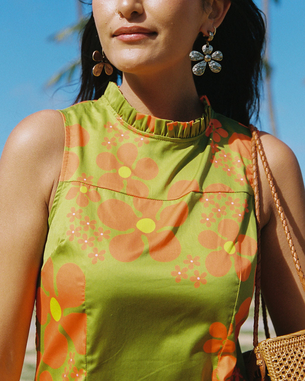 Jennie Dress in Dark Olive Nau